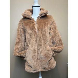 Sale !!  Abercrombie Half-Zip Faux Fur Sweatshirt. Size s